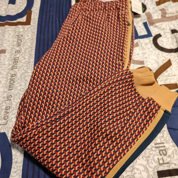 SIMONS LE31 Abstract Print Organic Cotton Fleece Joggers - UNISEX - Picture 3 of 8